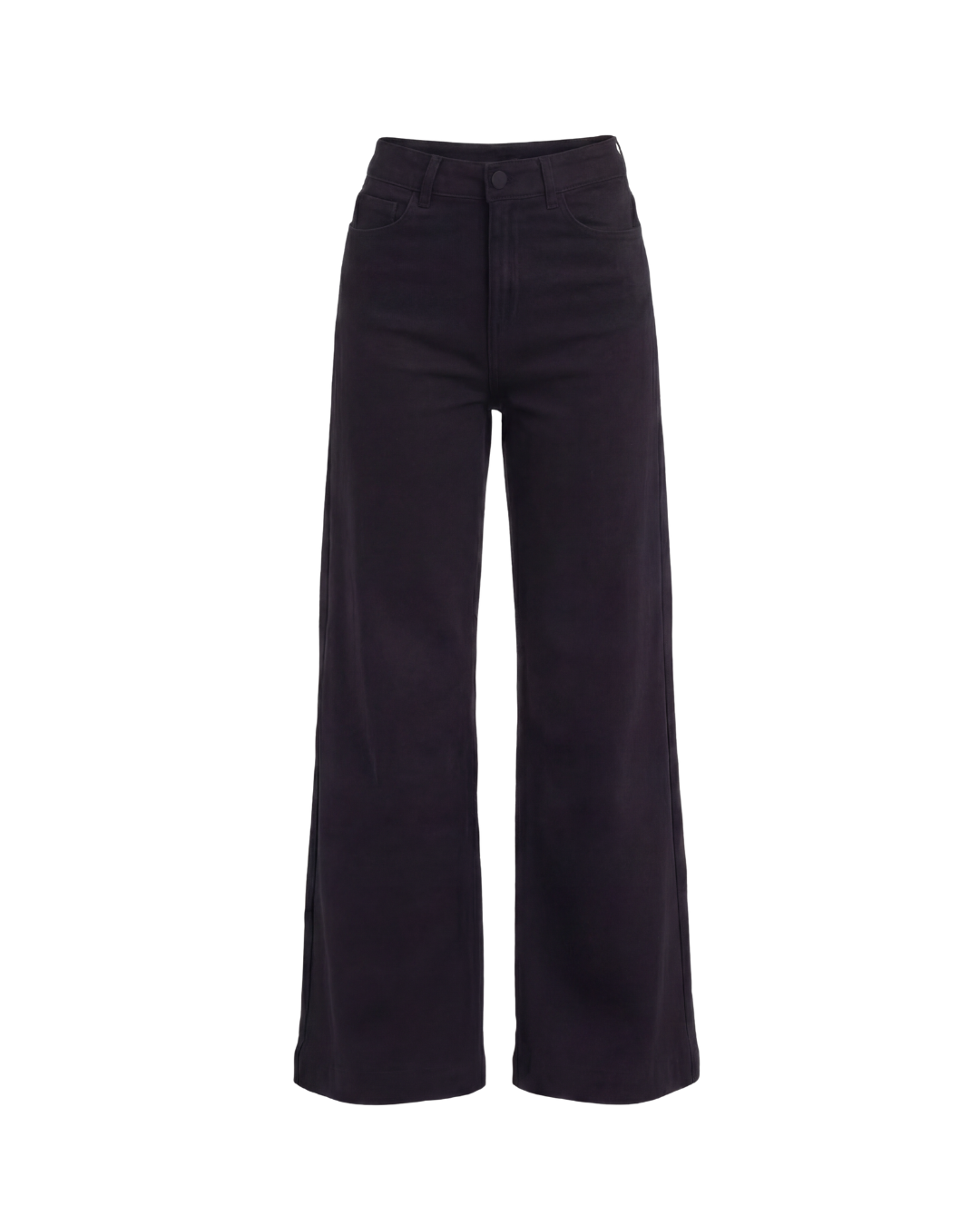 Noir High-Rise Wide-Leg Jeans