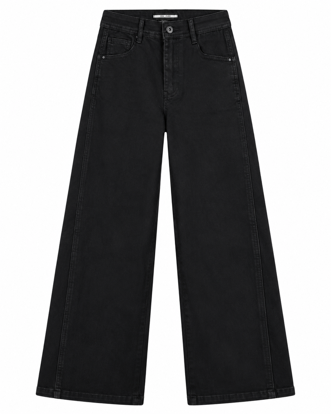 Relaxed Fit Denim High Rise Wide Leg Jeans