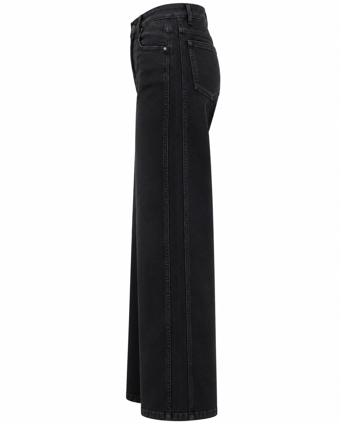 Relaxed Fit Denim High Rise Wide Leg Jeans