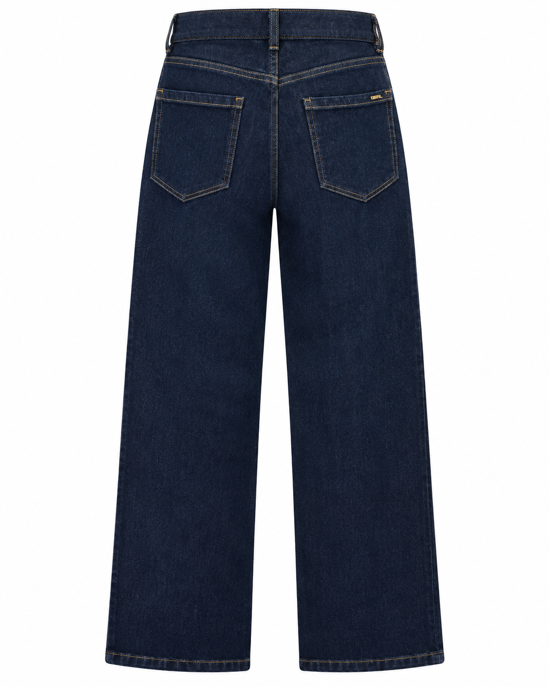 High Rise Wide Leg Jeans with Belt