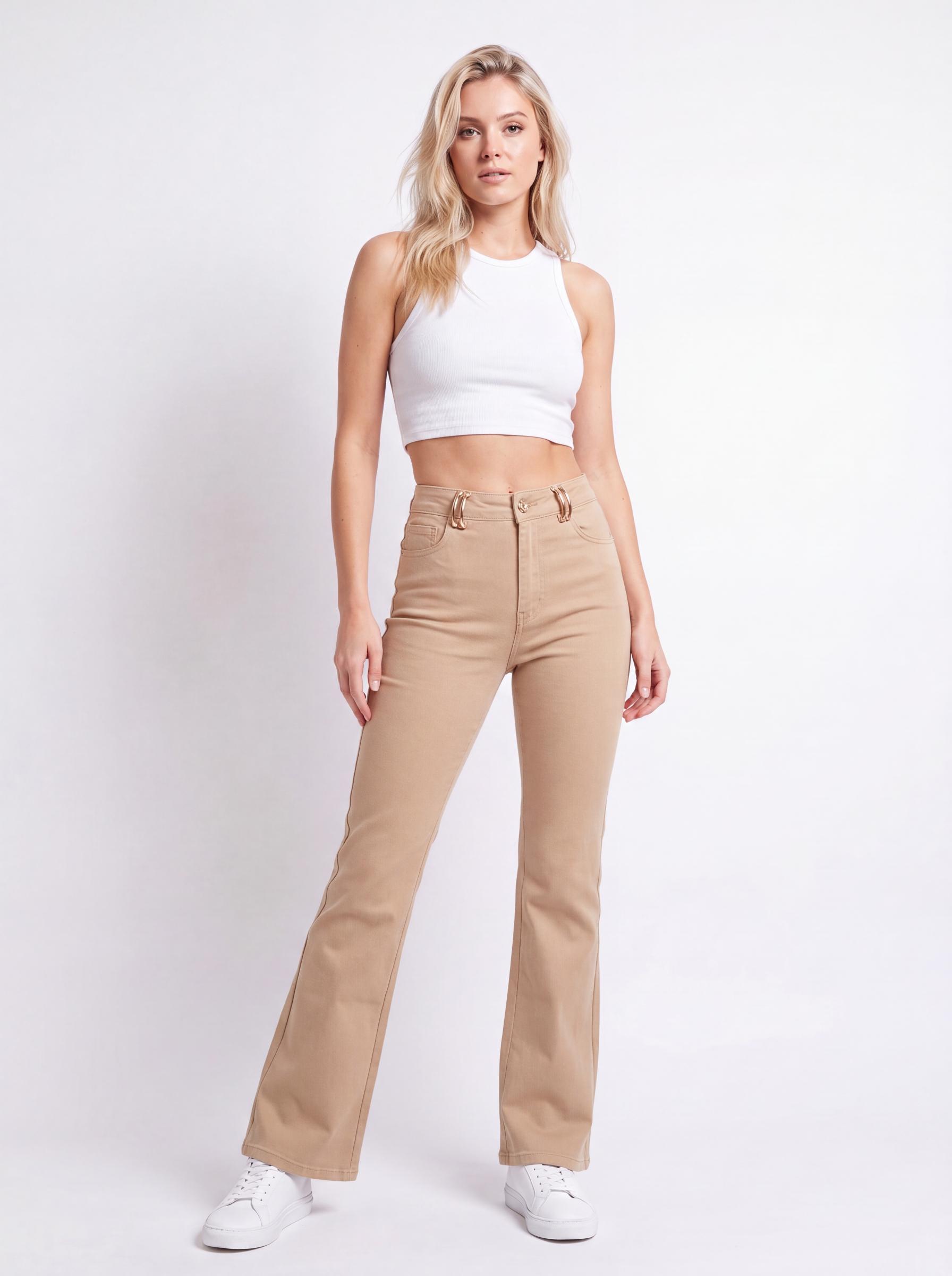 High-Rise Slim Bootcut Denim Jeans