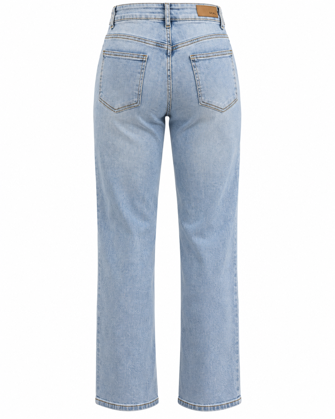 High Rise Straight Leg  Jeans with Floral Cord Embroidery