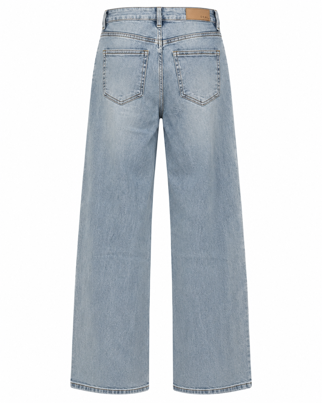 Sparkle Seam Detail High Rise Wide Leg Jeans