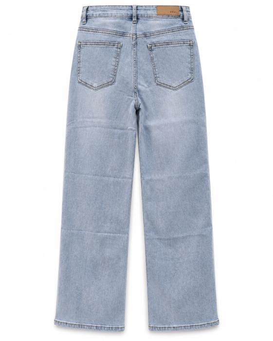 Sequin Hem Embellished Wide Leg Jeans