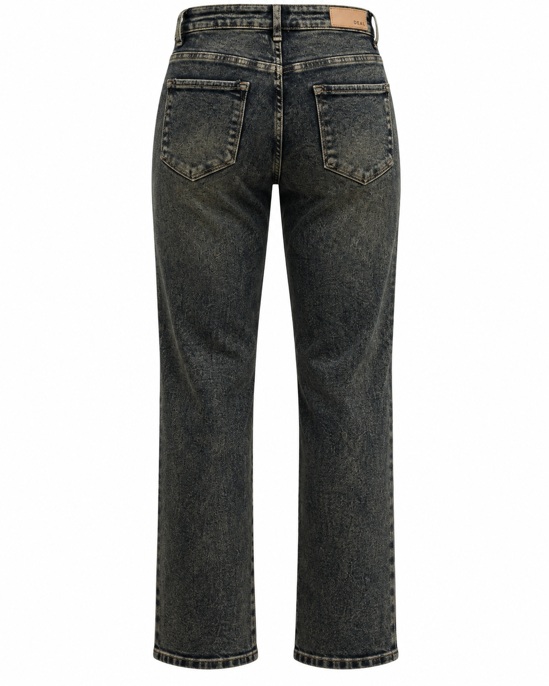 High Rise Straight Leg Vintage Tinted Wash Jeans