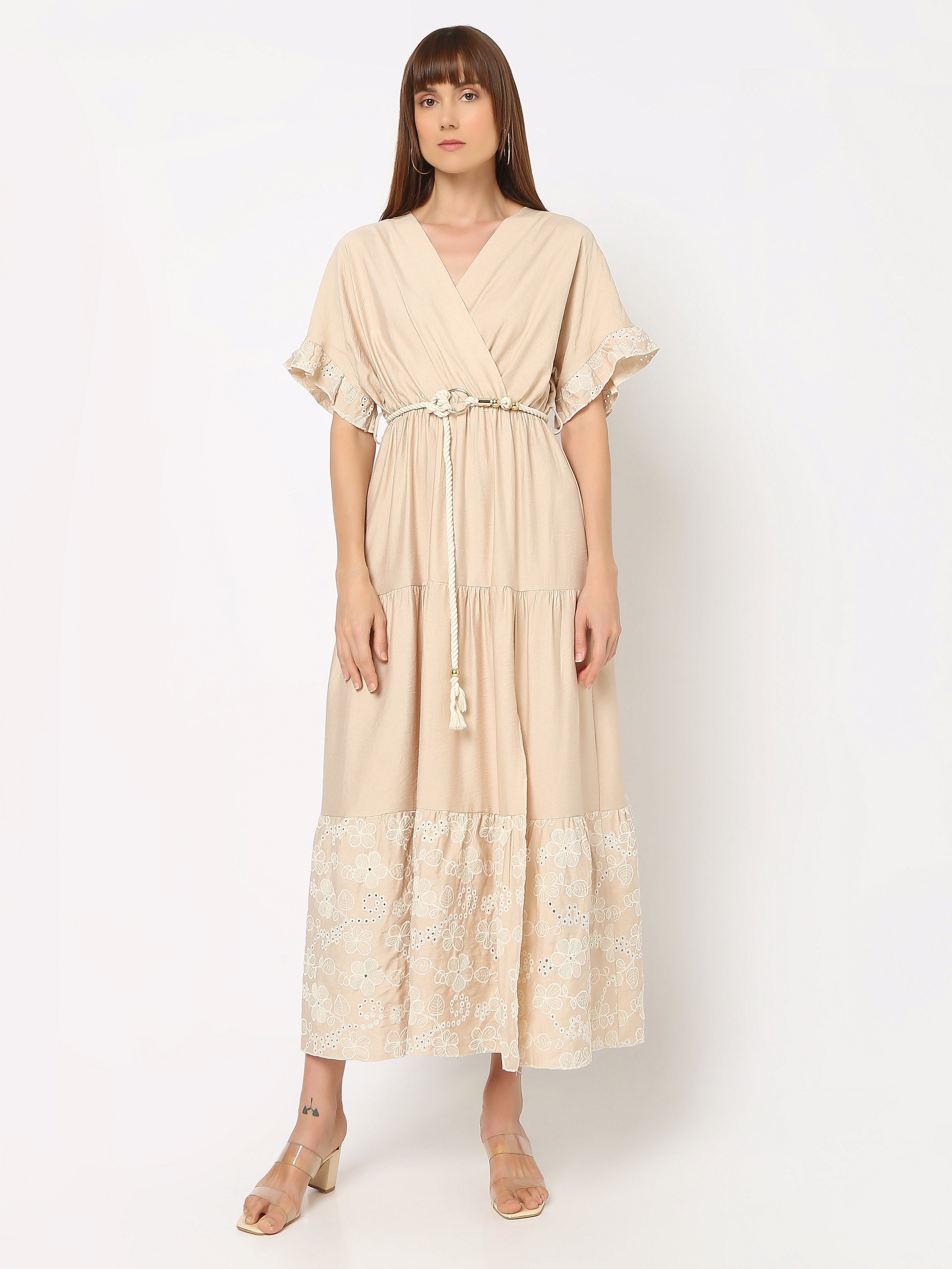Graceful Flow Tiered Midi Dress