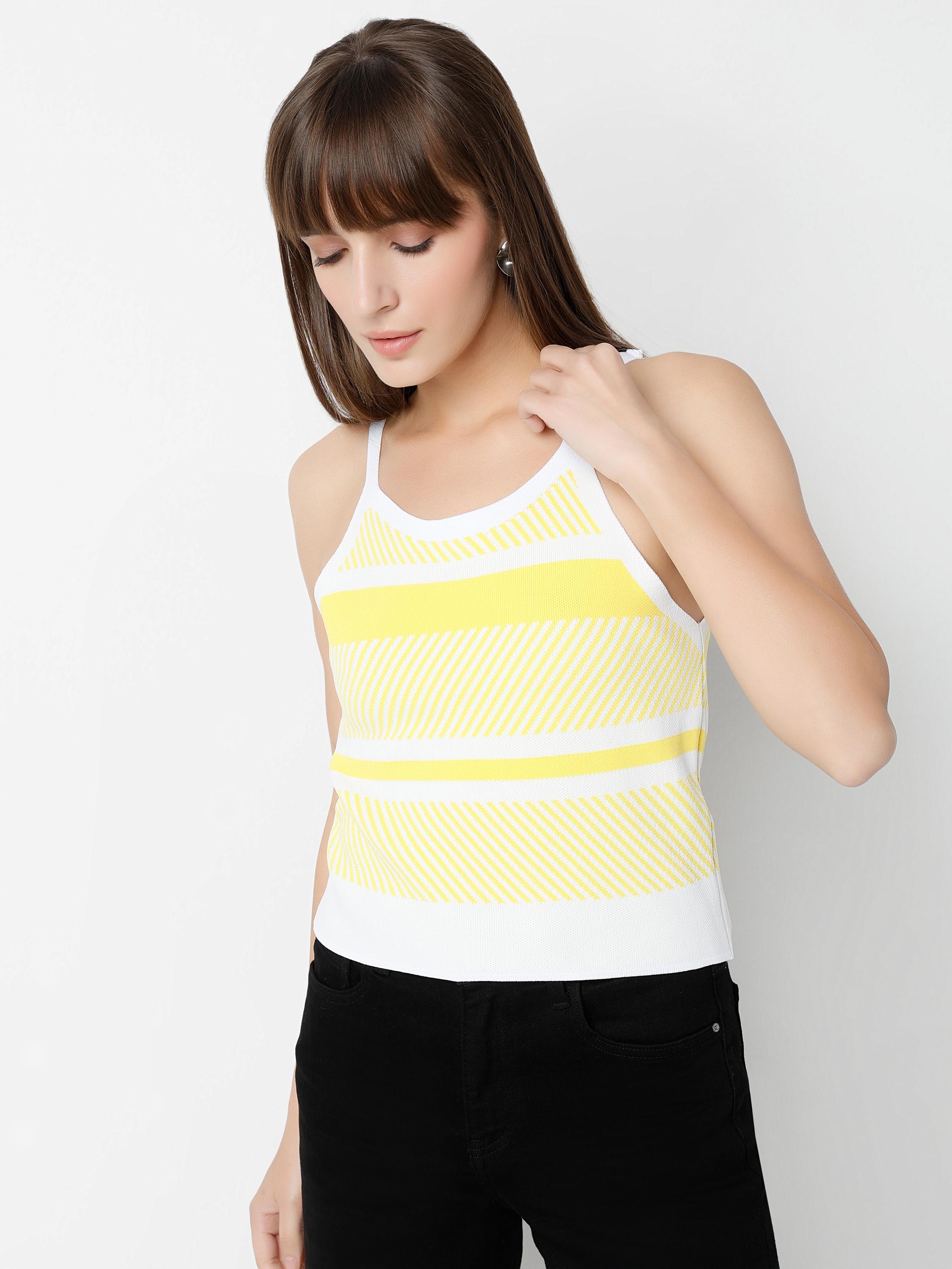 Patterned Knit Cami Top