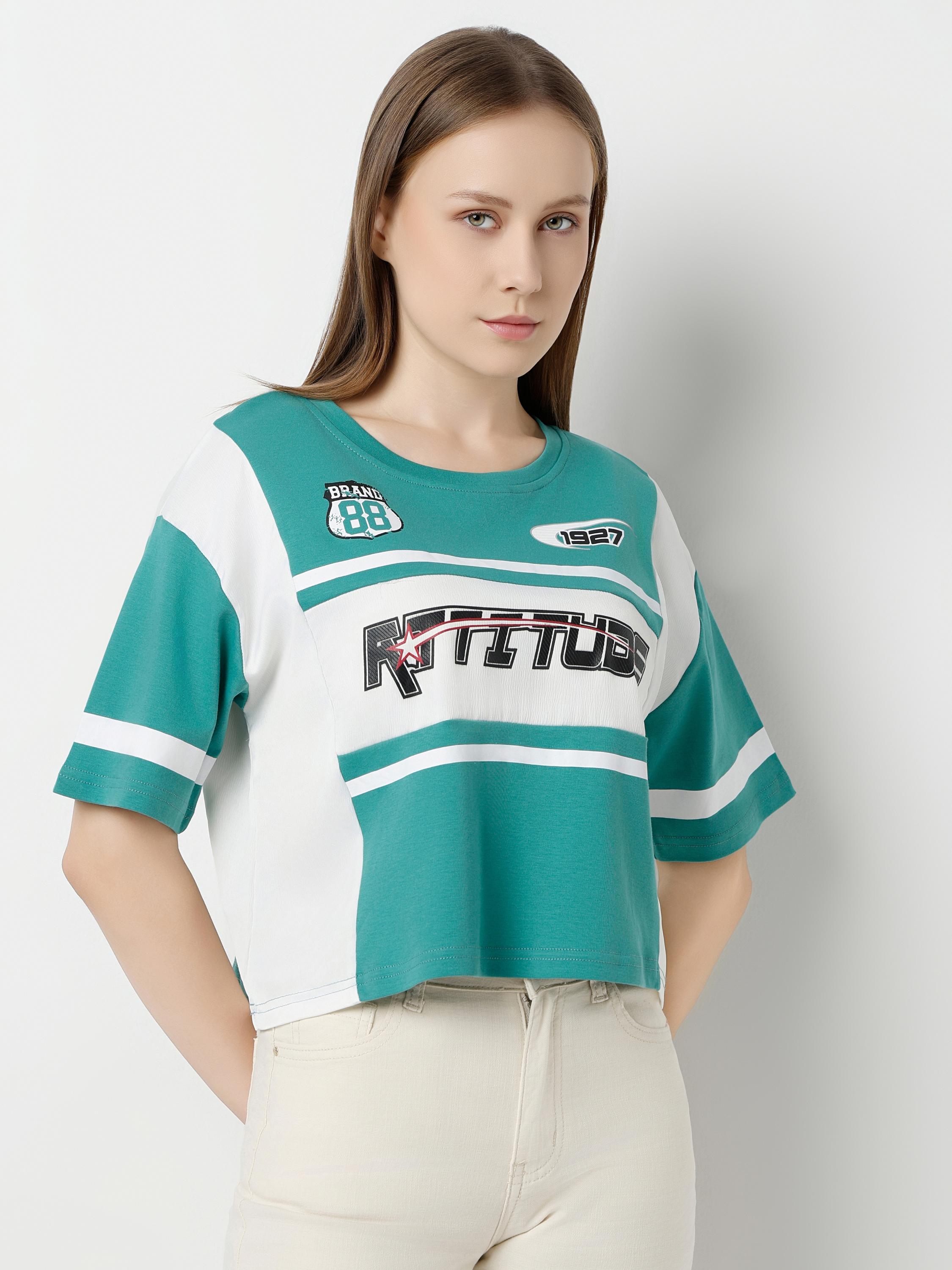 Graphic Sporty Crop Top