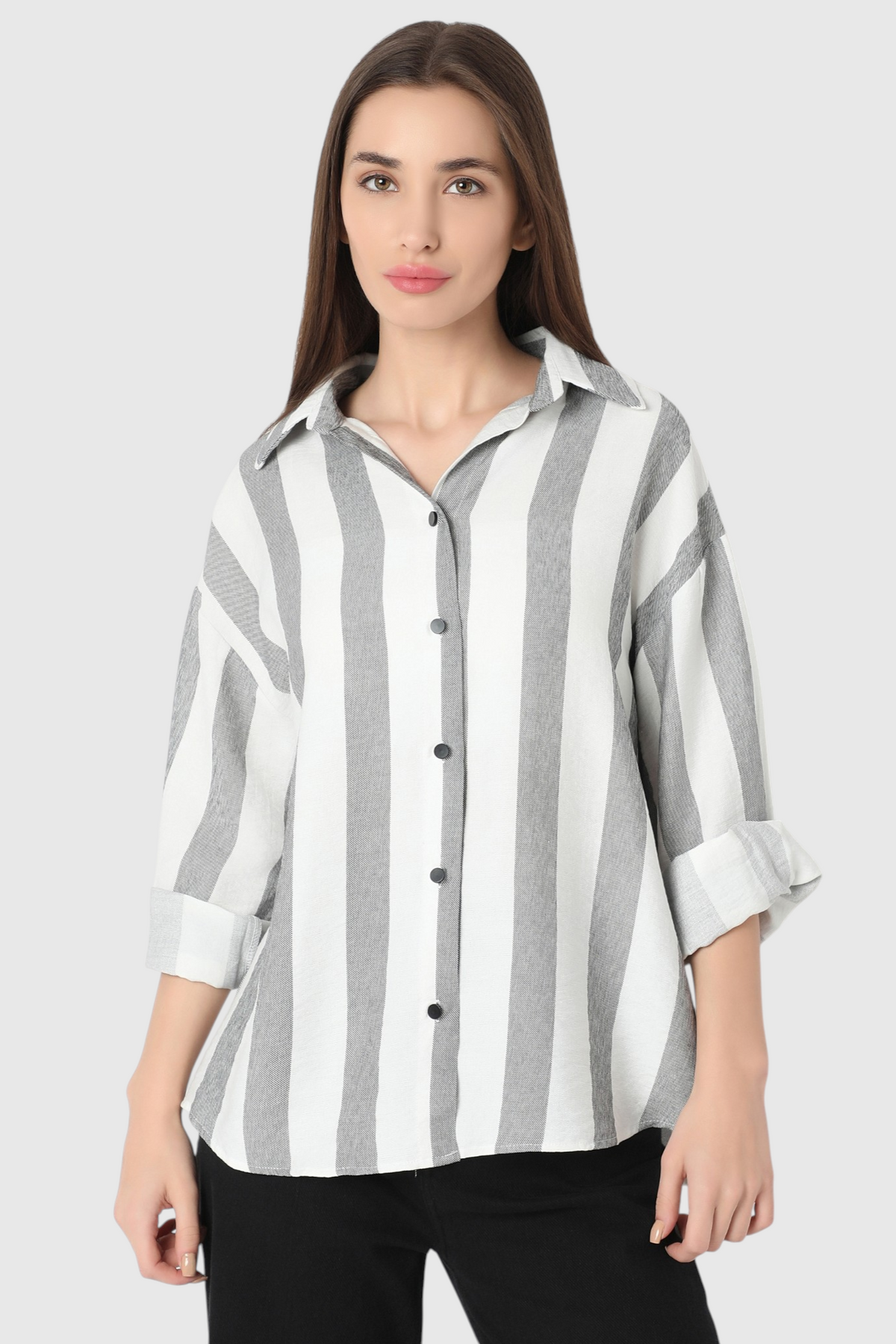 Bold Striped Oversized Shirt
