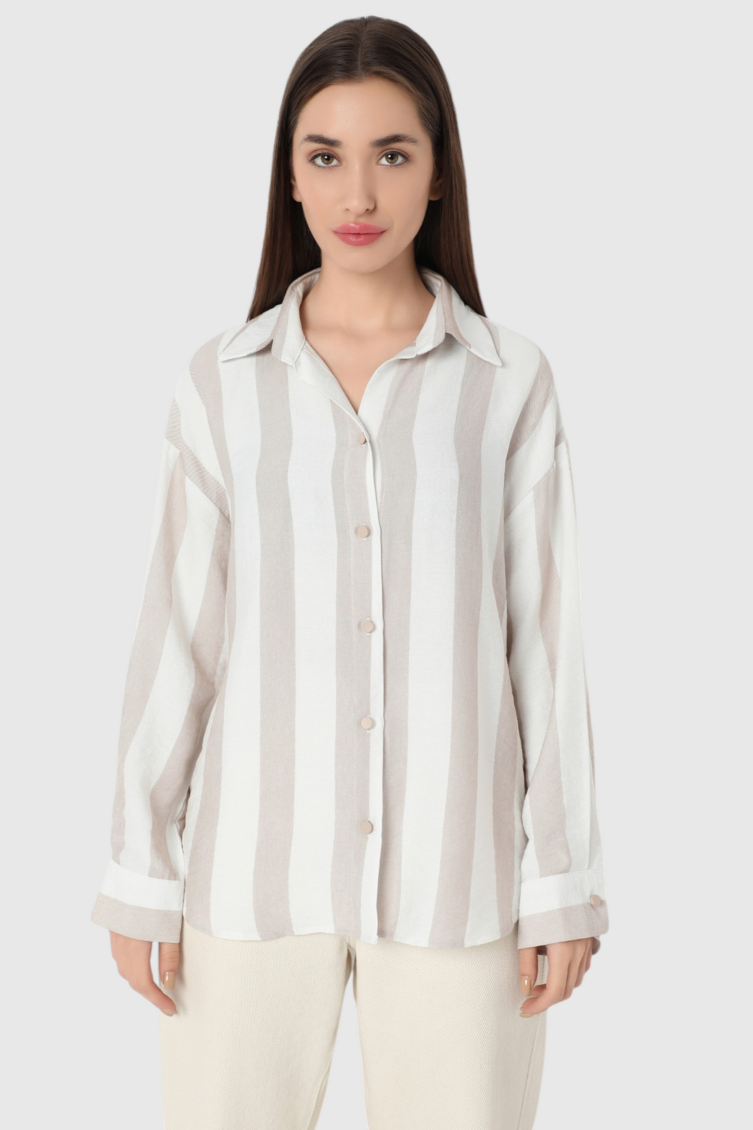 Bold Striped Oversized Shirt