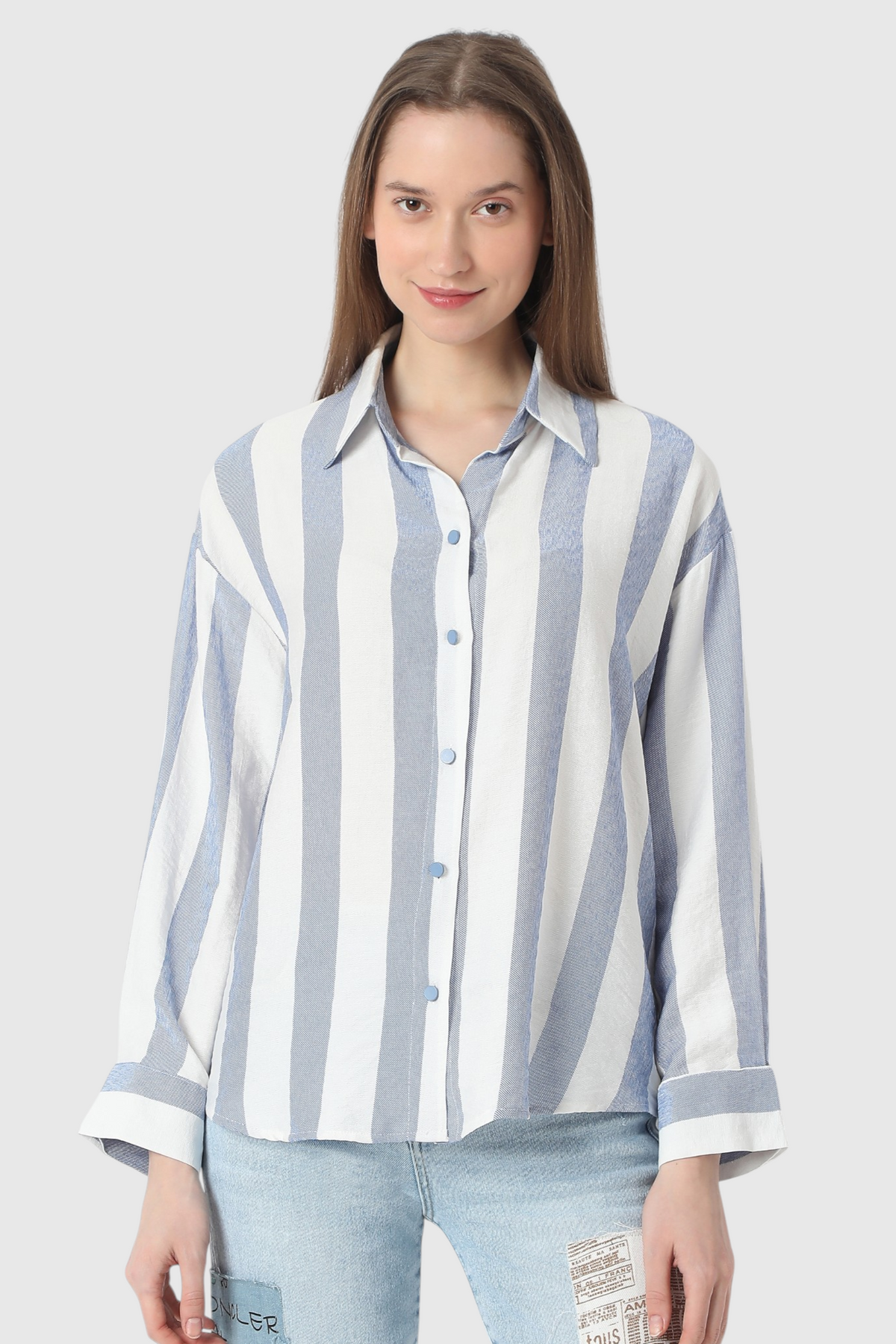 Bold Striped Oversized Shirt