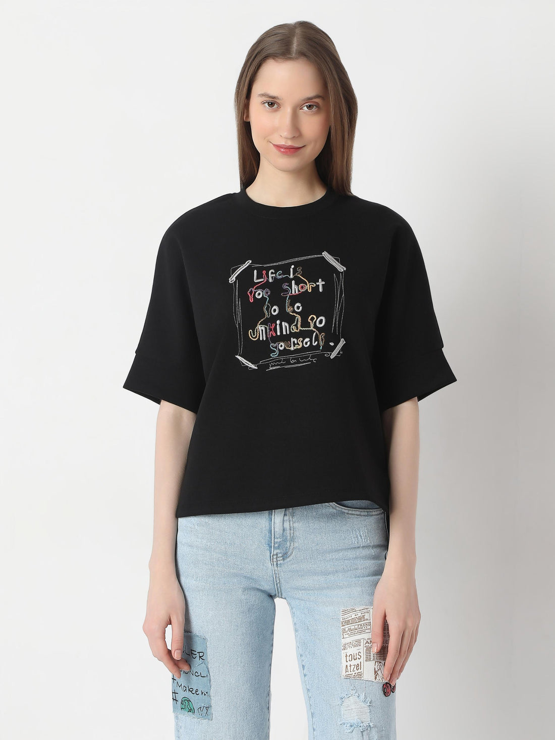 Statement Graphic Oversized Top