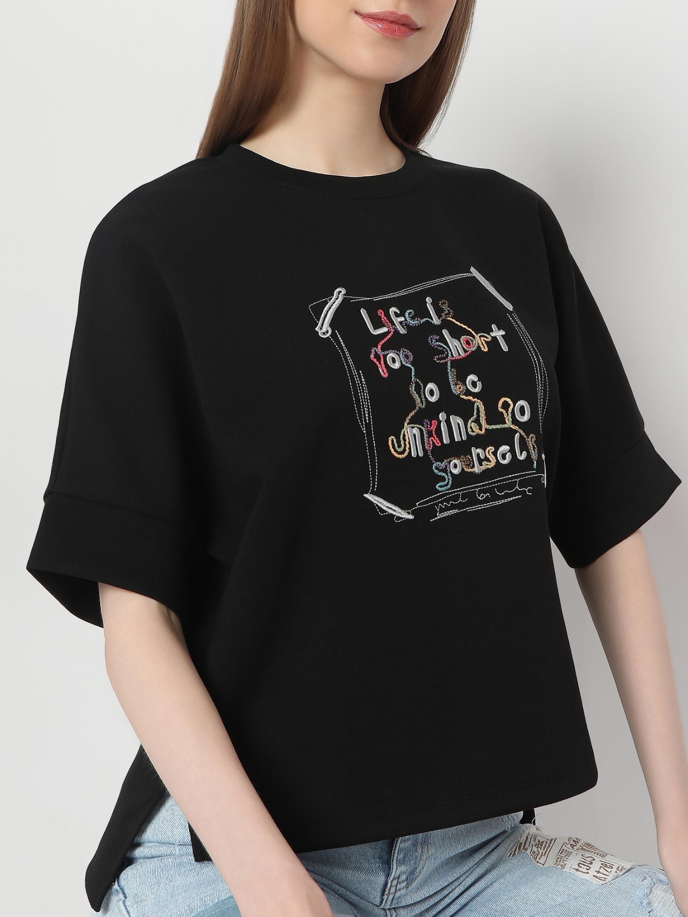 Statement Graphic Oversized Top