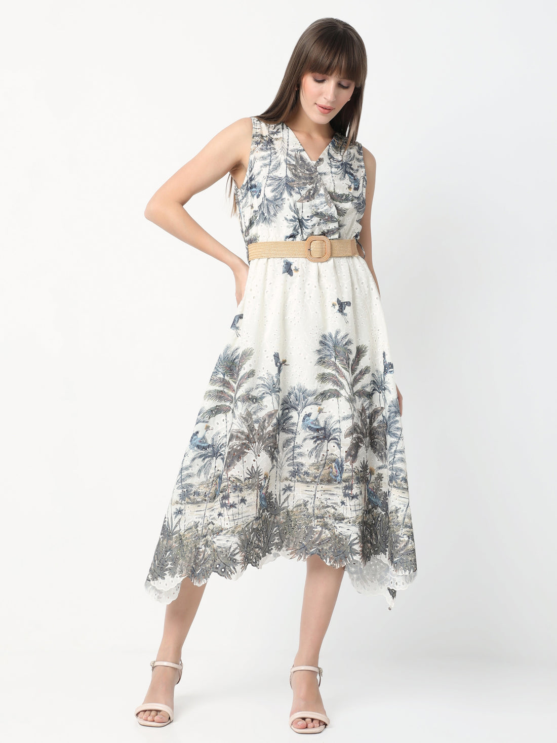 Island Muse Flowy Midi Dress