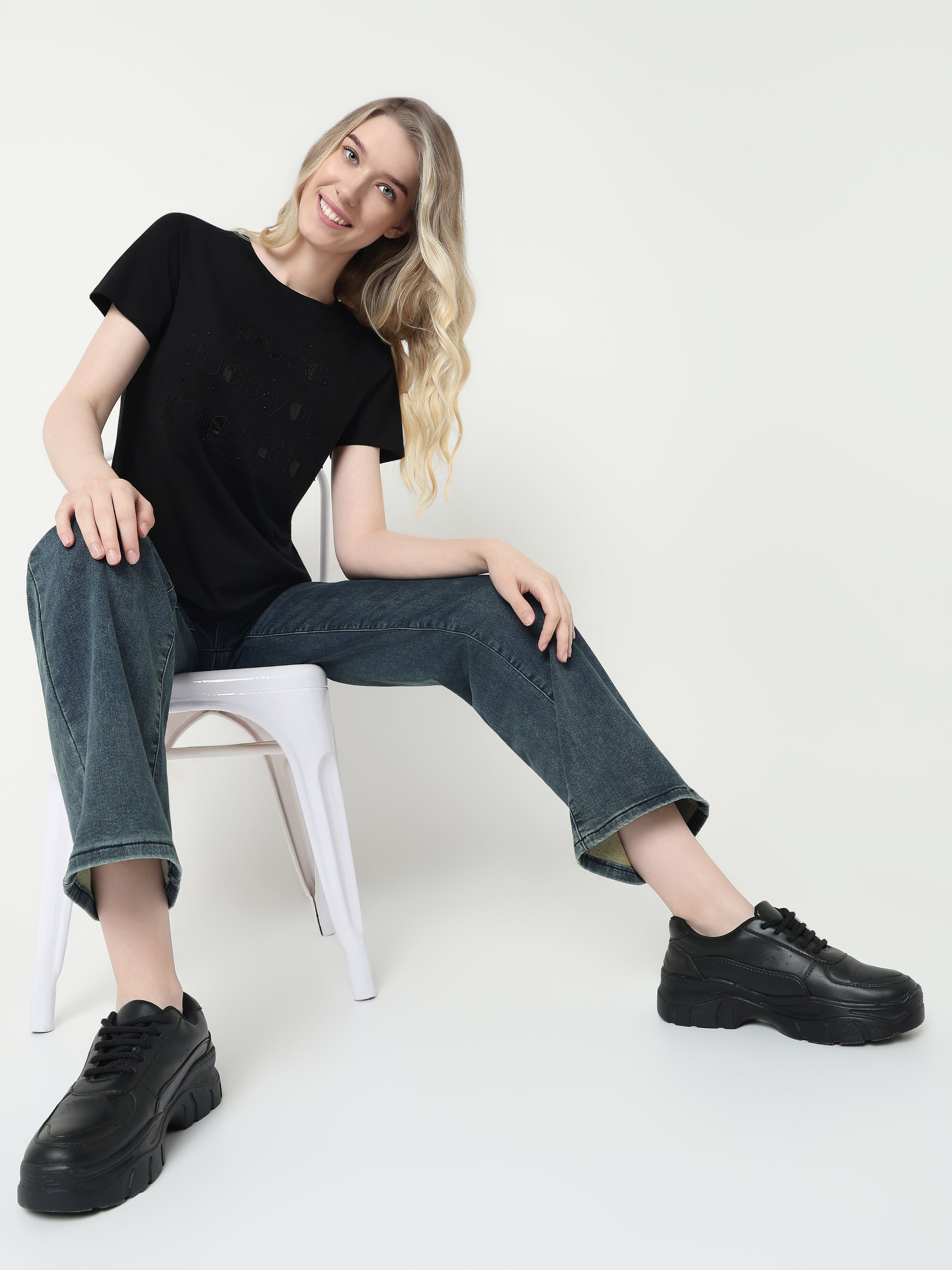 Graphic Statement Casual Top