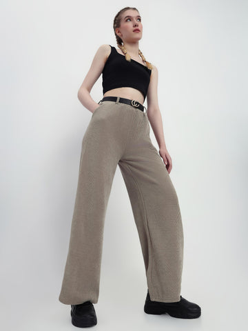 Wide-Leg Corduroy Pants