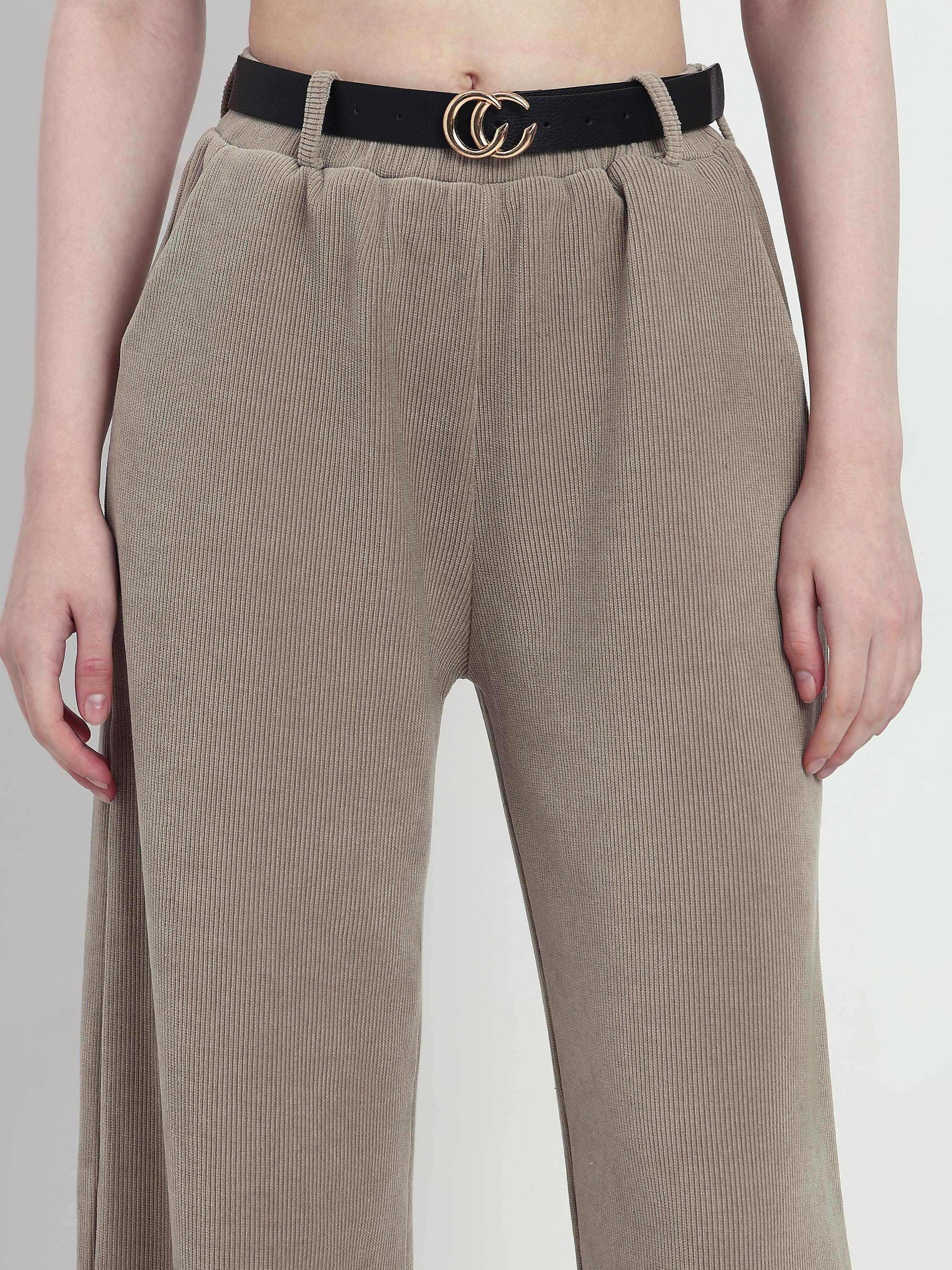 Wide-Leg Corduroy Pants