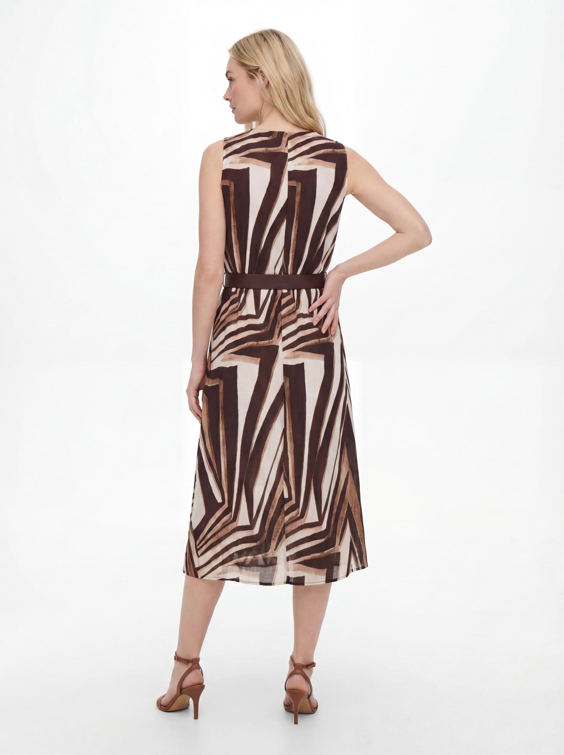 Geometric Printed Midi Dress
