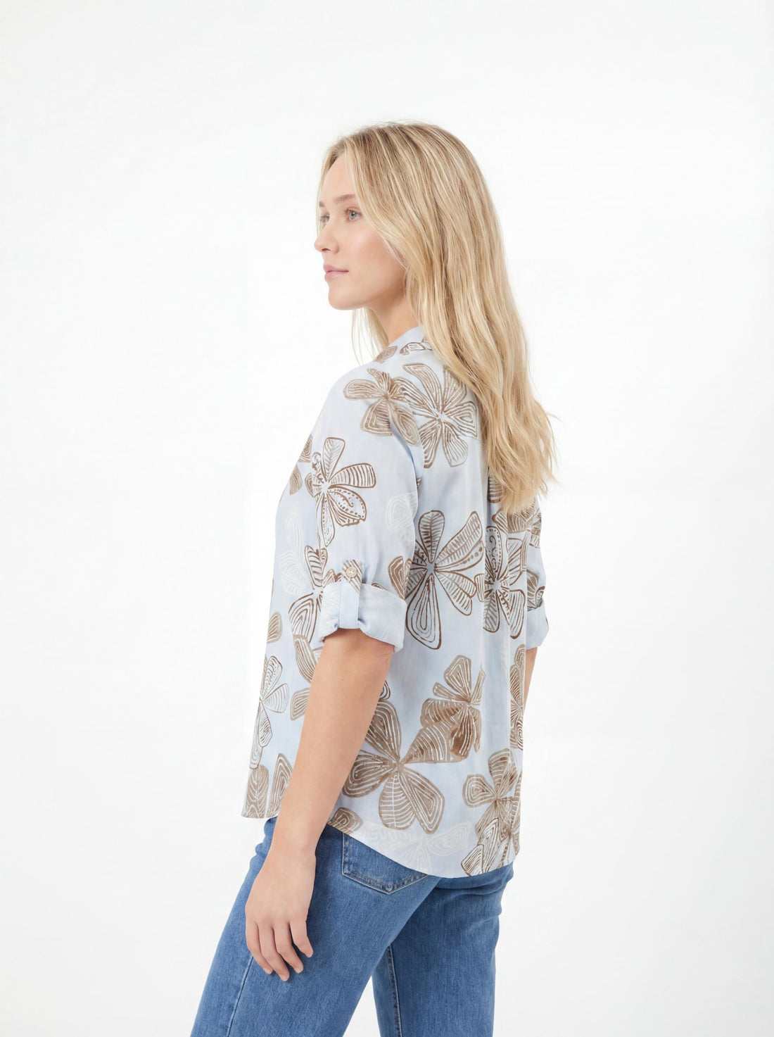 Women Abstract Floral Printed Shirt