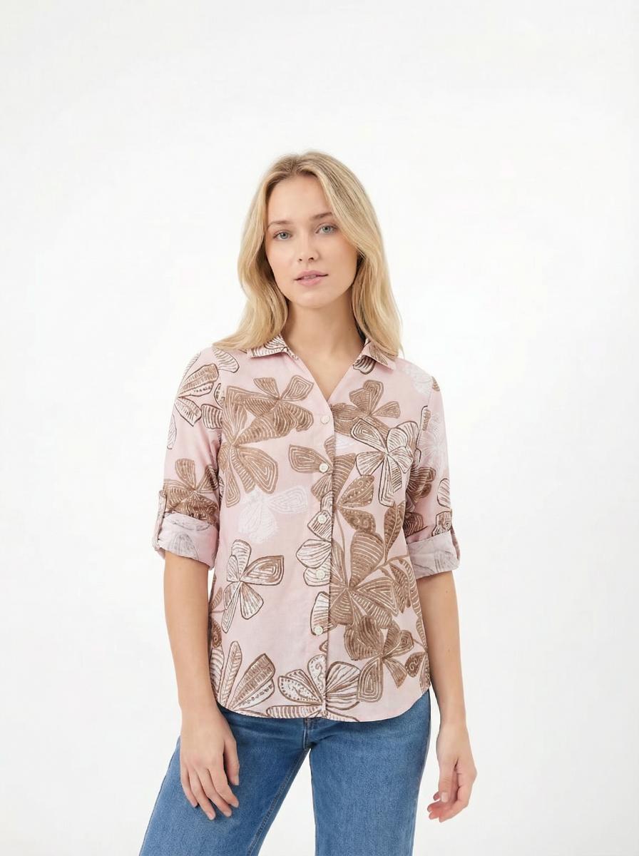 Women Abstract Floral Printed Shirt
