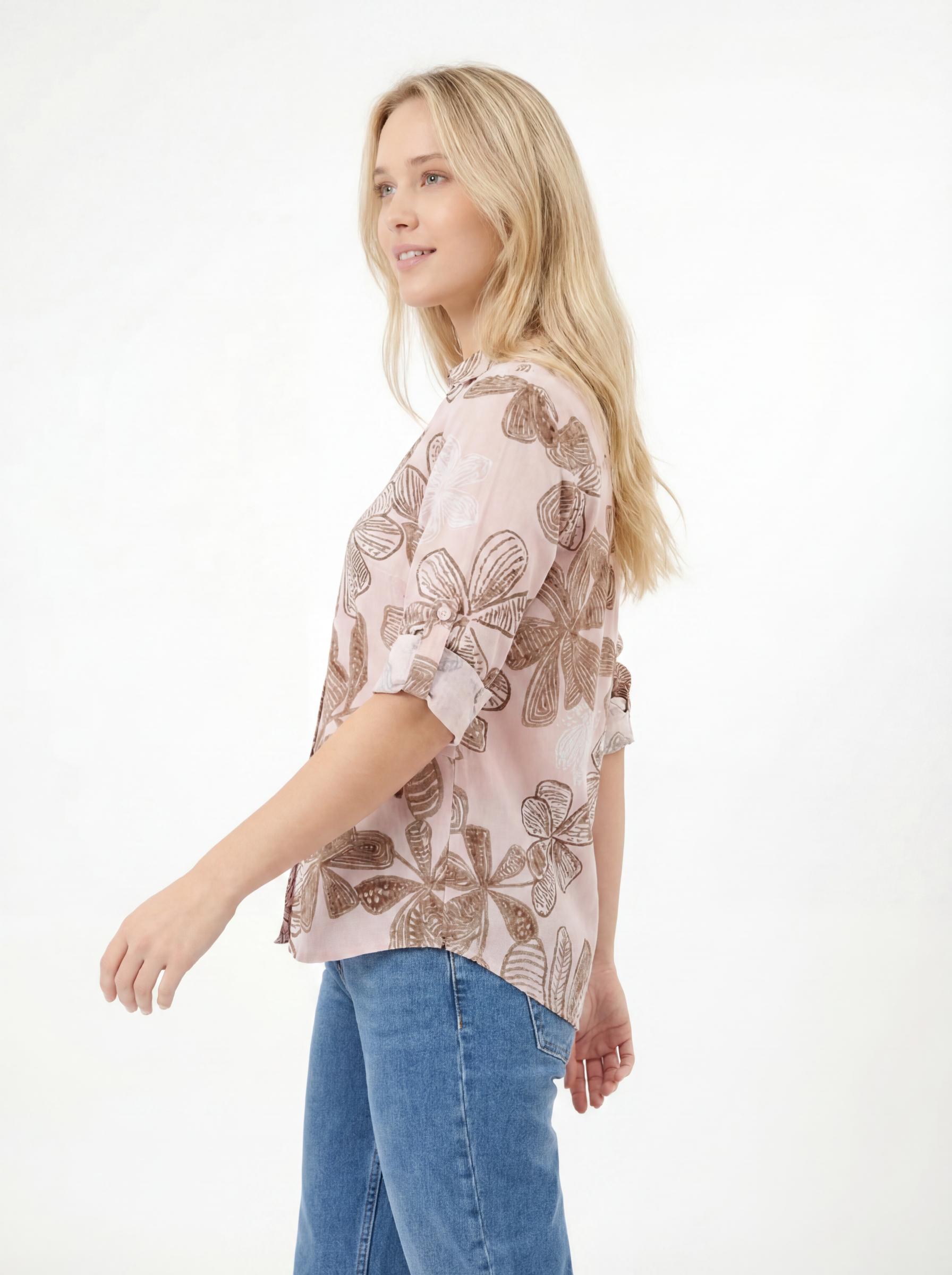 Women Abstract Floral Printed Shirt