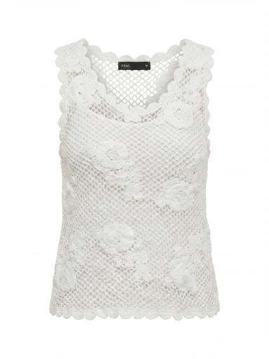 Crochet Lace Sleeveless Top