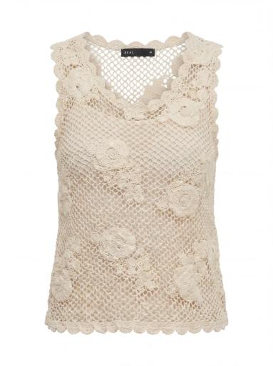 Crochet Lace Sleeveless Top