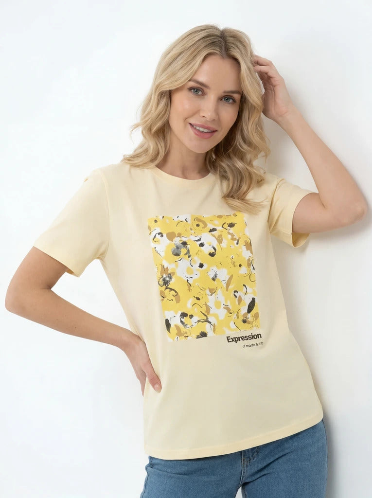 Floral Graphic Regular Fit T-Shirt