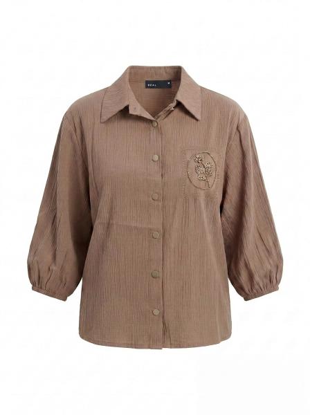 Women Textured Relaxed Fit Shirt
