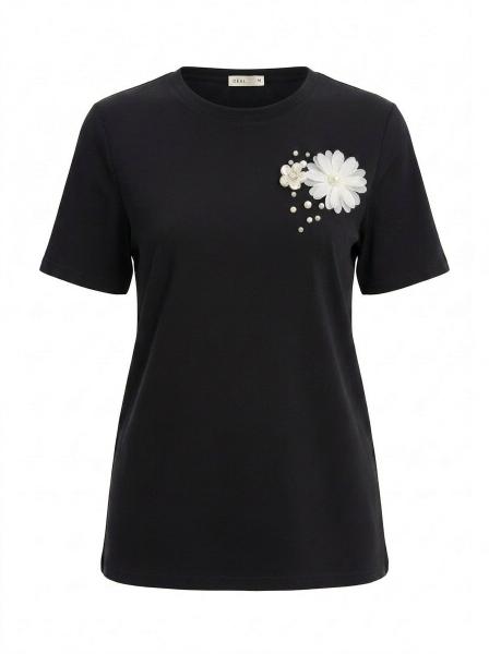 Floral Embellished Regular Fit Women’s T-Shirt