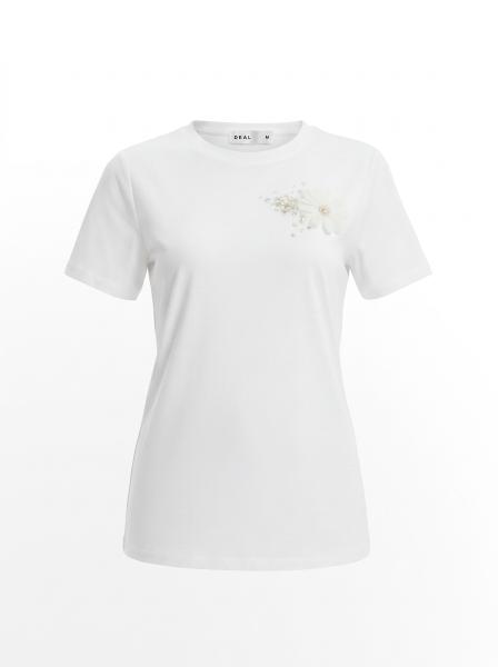 Floral Embellished Regular Fit Women’s T-Shirt