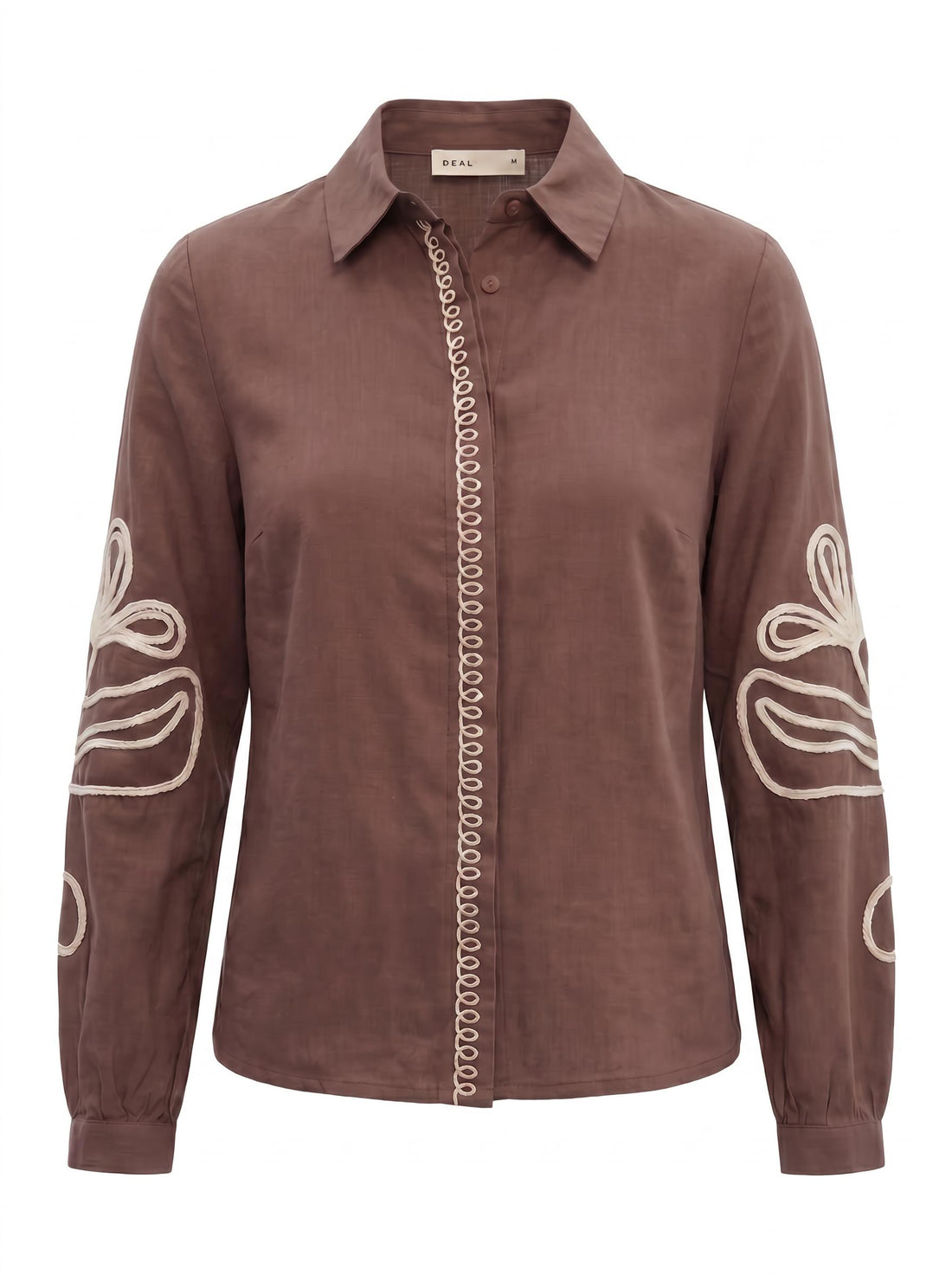 Embroidered Sleeve Women’s Shirt