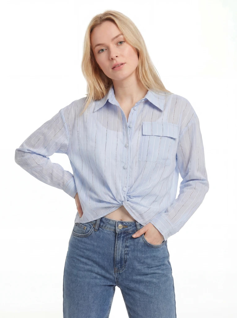 Relaxed Button-Up Cotton Shirt