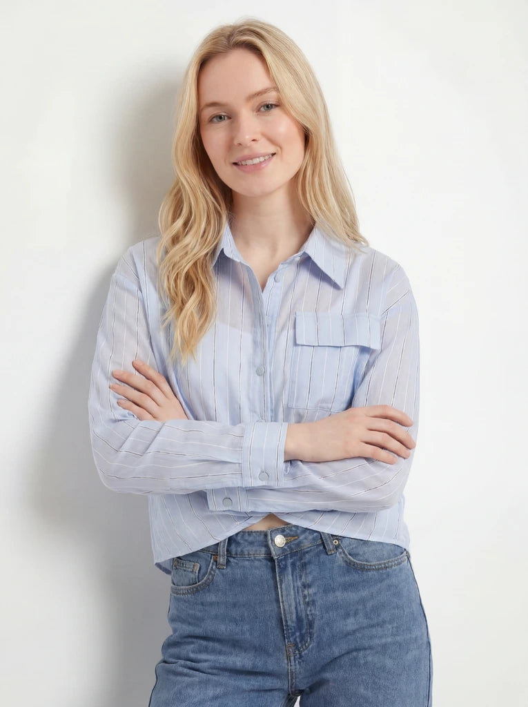 Relaxed Button-Up Cotton Shirt