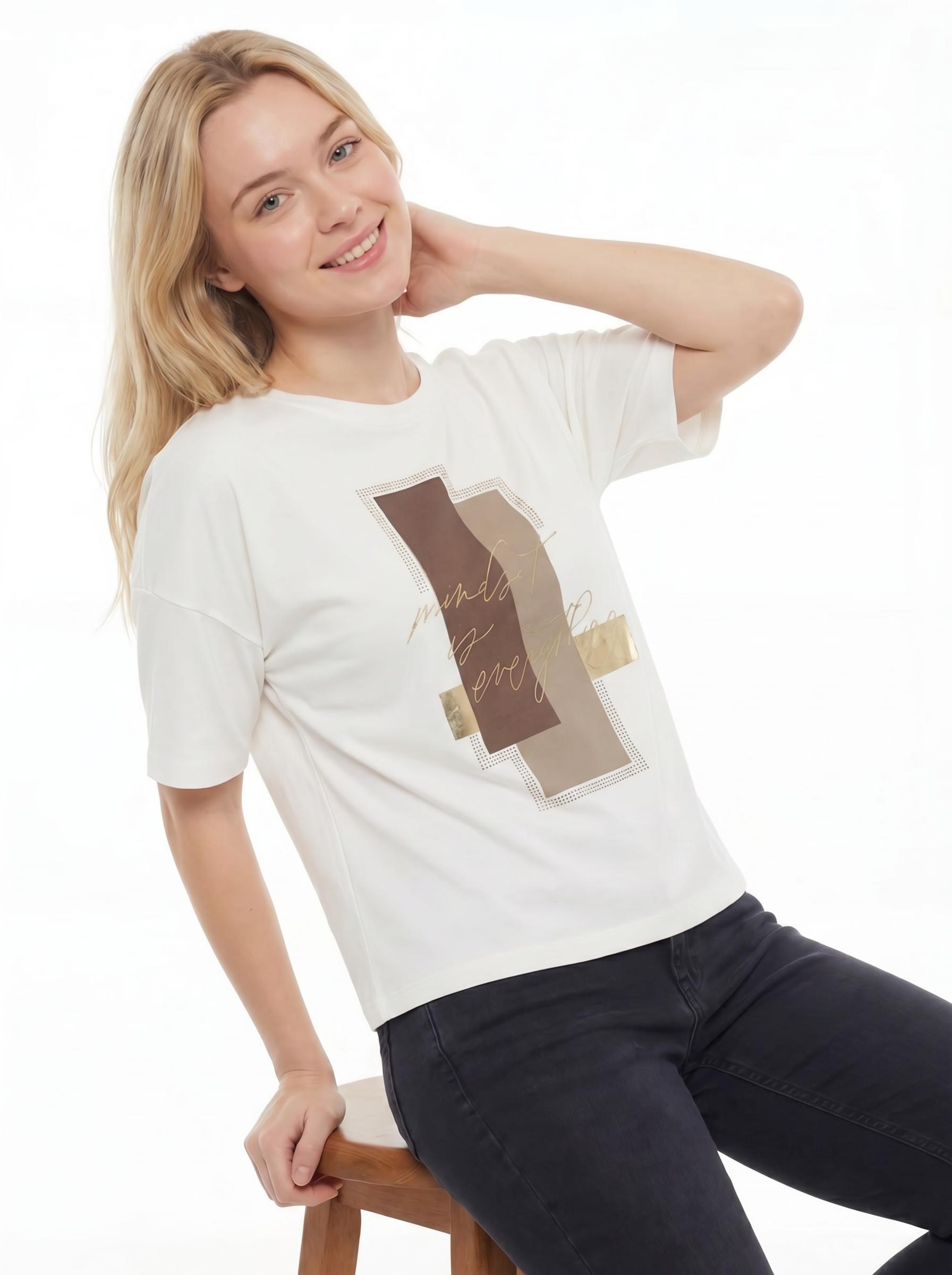 Graphic Print Oversized Women’s T-Shirt