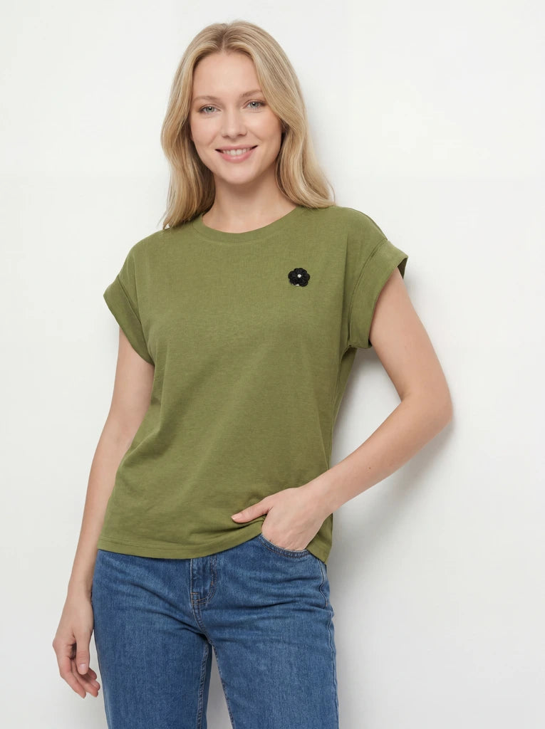 Olive Regular Fit Short Sleeve T-Shirt