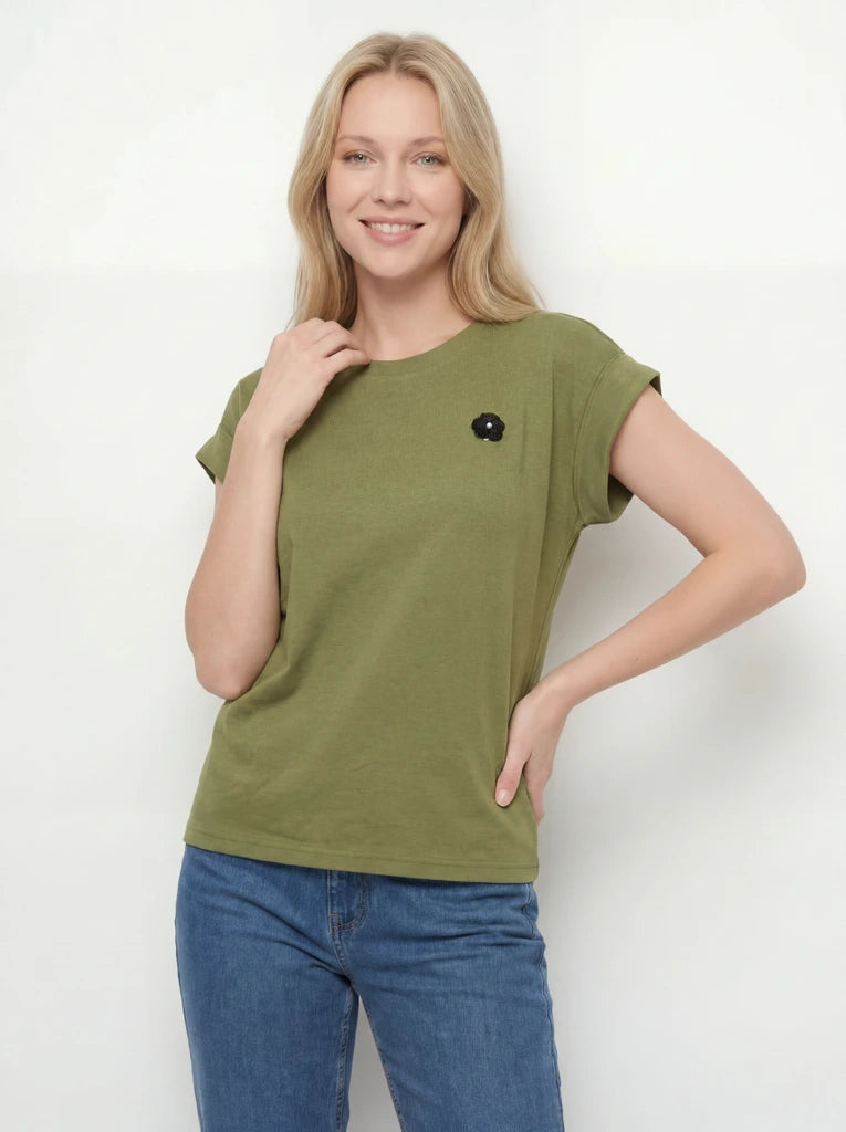 Olive Regular Fit Short Sleeve T-Shirt