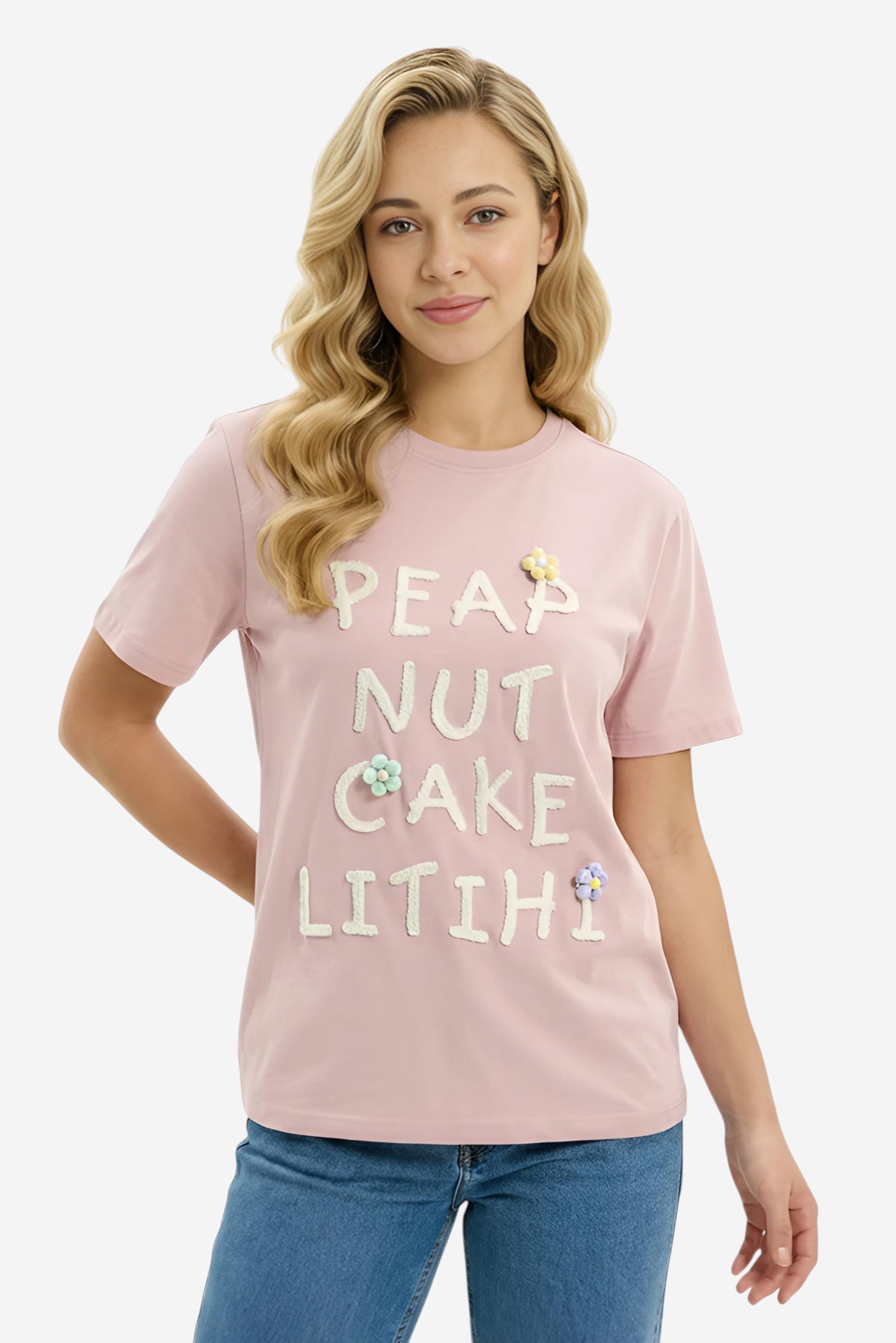 Textured Slogan T-Shirt