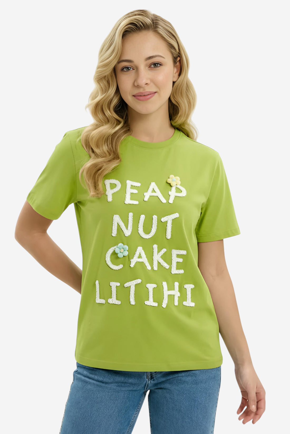Textured Slogan T-Shirt
