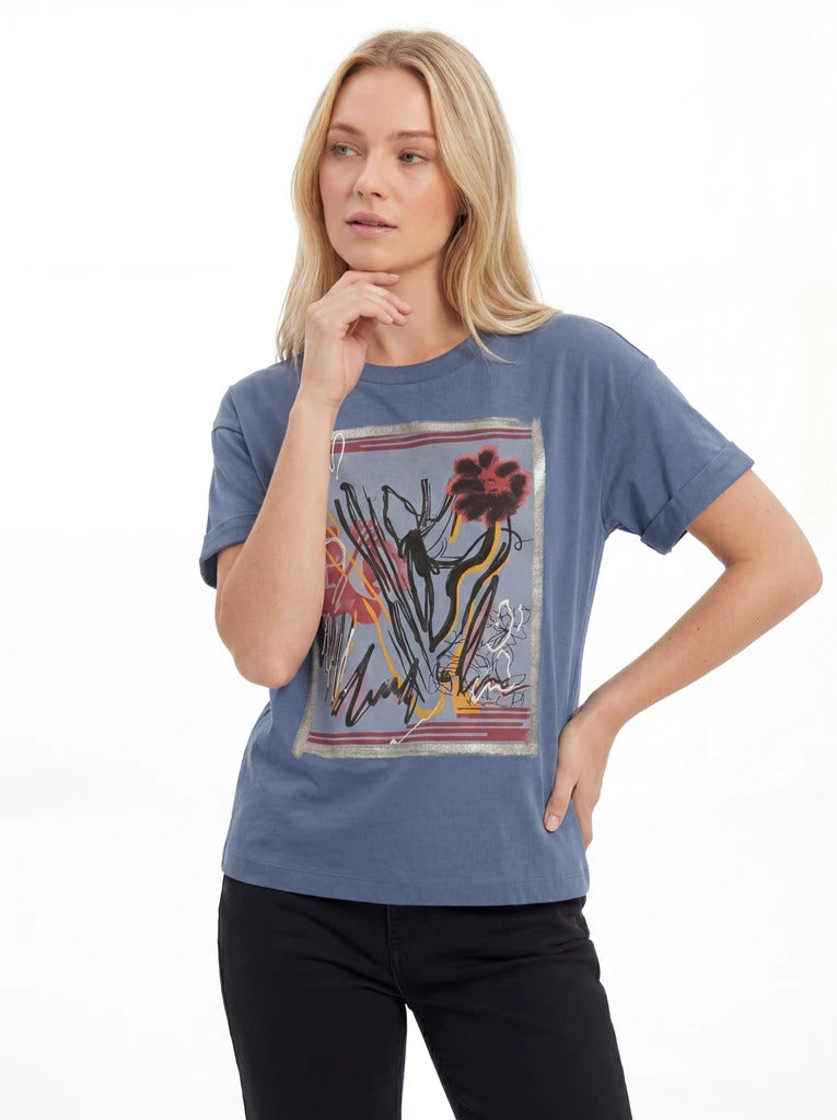 Artistic Graphic Print T-Shirt