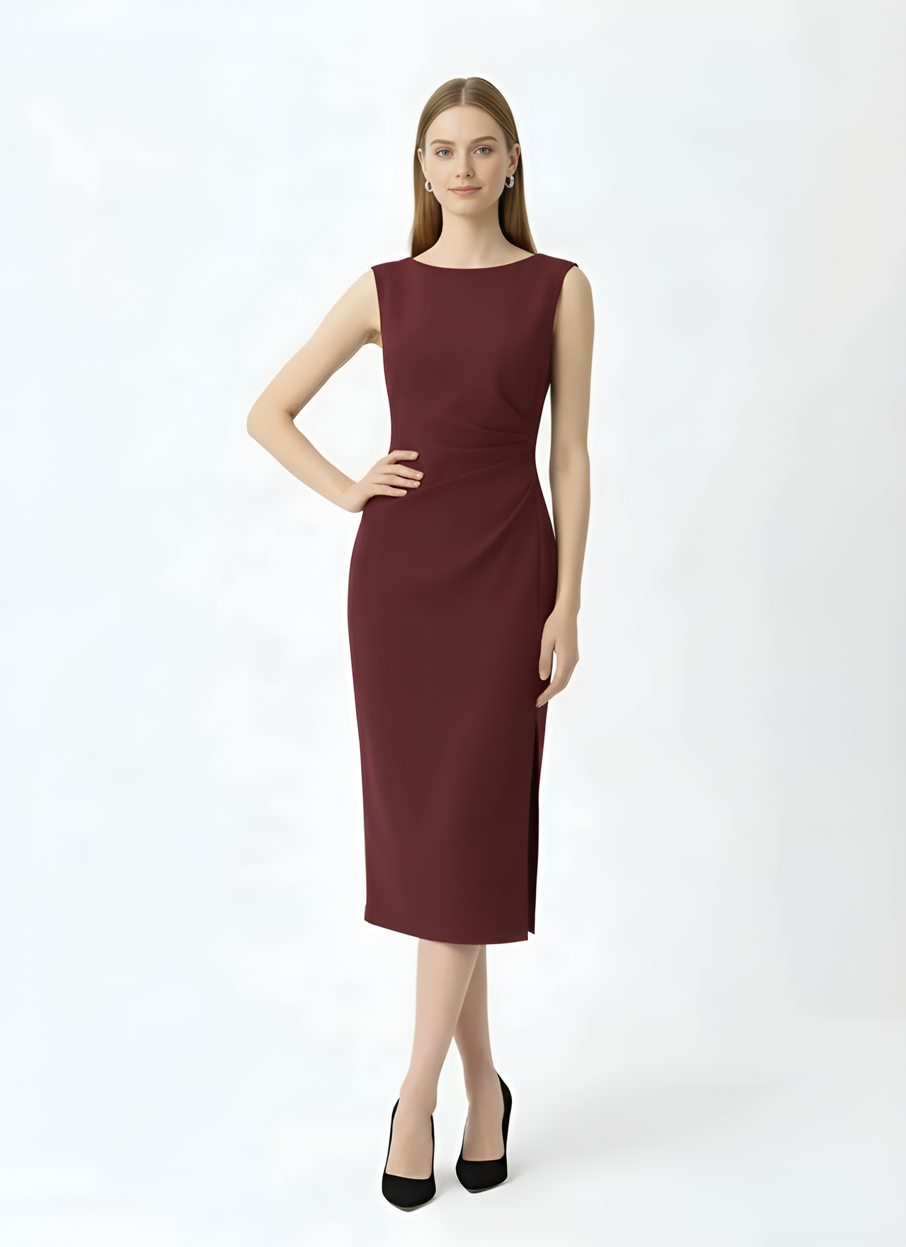 Sleeveless Bodycon Midi Dress