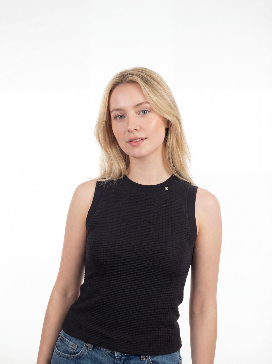 Sleeveless Knit Casual Top