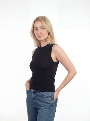 Sleeveless Knit Casual Top