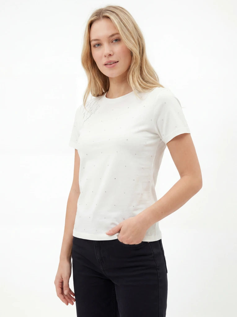 White Regular Fit Classic Crew Neck T-Shirt