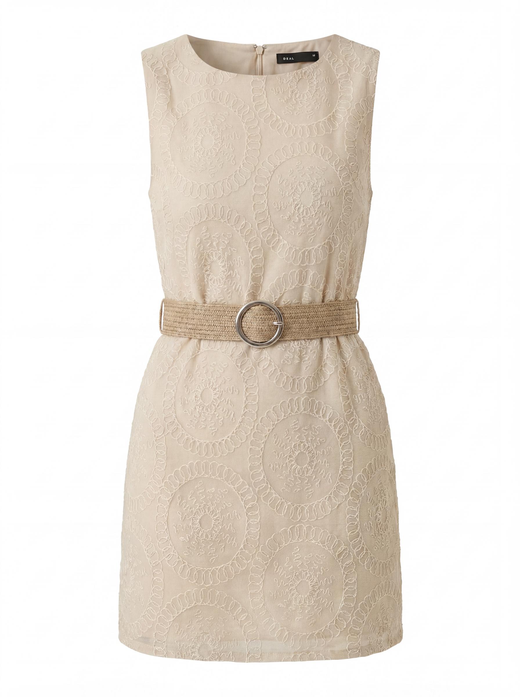 Printed Belted Sleeveless Women’s Mini Dress