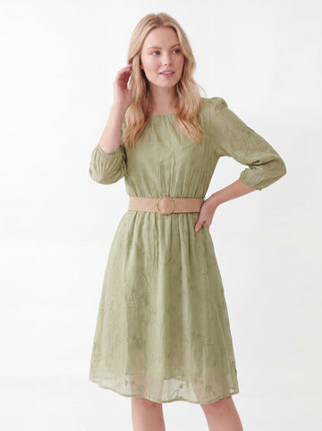 Smocked Waist Short Sleeve Mini Dress