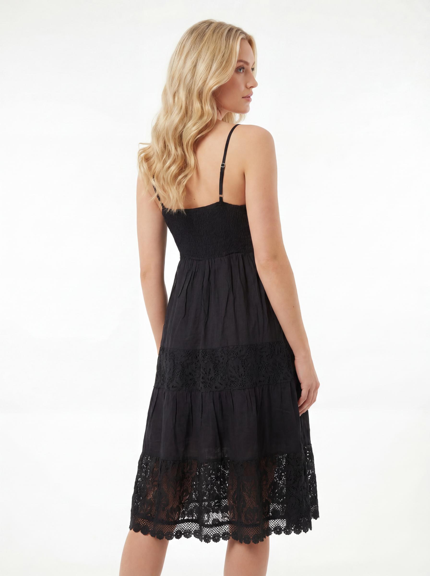 Crochet Lace Tiered Women’s Maxi Dress