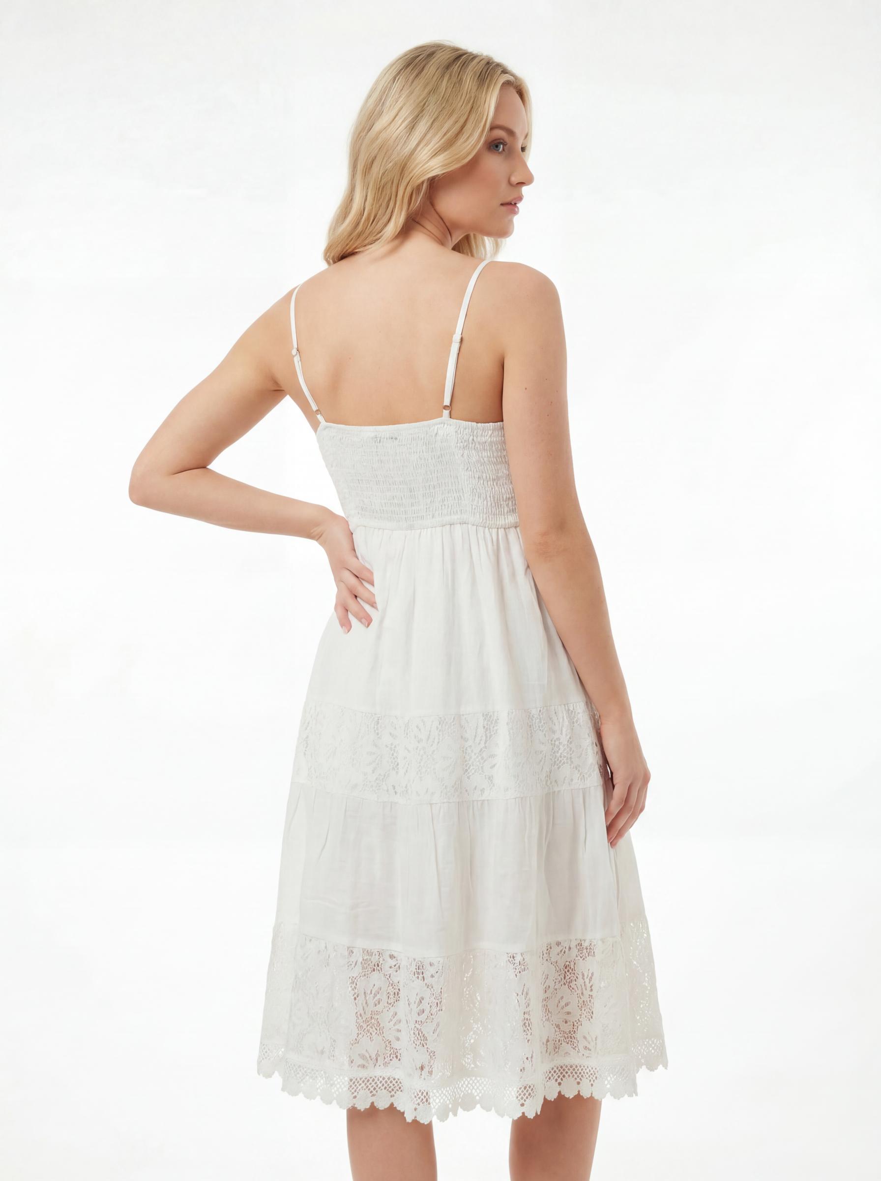 Crochet Lace Tiered Women’s Maxi Dress