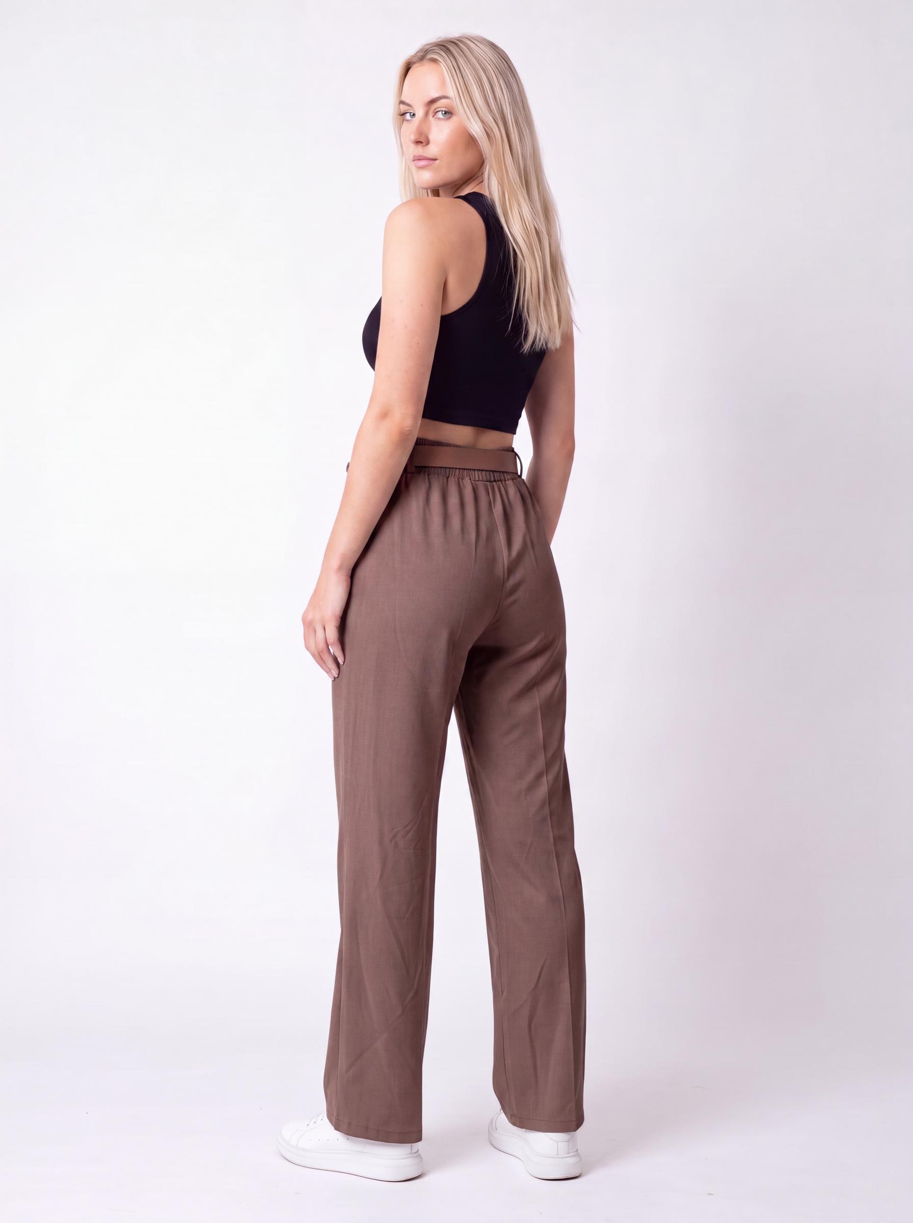 Wide-Leg Tailored Trousers