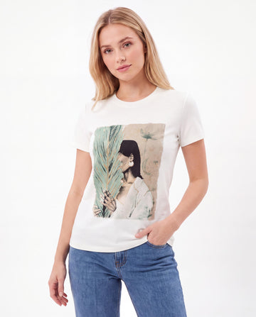 Art Print Crew Neck T-Shirt